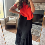 Black In The Mix Maxi Skirt