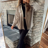 Mocha Jam Session Fleece Shacket