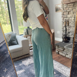 Teal Paloma Washed Wide Pants