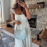 Ice Blue Lucia Hobo Bag
