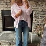 Risen Medium HR Cropped Straight Frayed Hem Denim