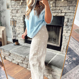 Taupe Understated Dot Pants