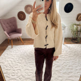 Cream Ottilie Toggle Cardigan
