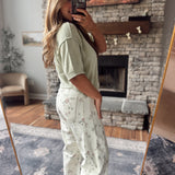 Cream Rose Nile Barrel Pants