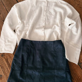 Pageant Blue Suede Mini Skirt