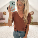 Sweet Sun Burlwood Shortsleeve Sweater