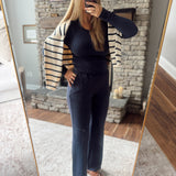 Navy Brunch Behavior Pants