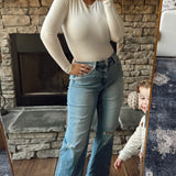 Vervet Refulgent HR Wide Leg Denim