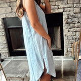 Dahlia Denim Round Neck Sleeveless Midi