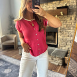 Red Simple Joy Top