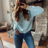 Sky Two Tone Cardigan