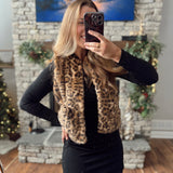 Fluff & Fierce Cheetah Print Vest