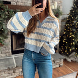 Newport Collar Cropped Sweater