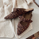 Leopard Knotty But Nice Mules