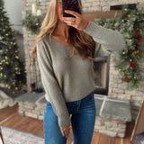 Dusty Sage Move Slow Sweater
