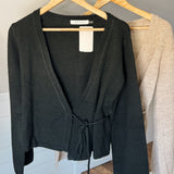 Washed Black Powell Knit Blouse