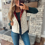 Cream Felicity Floral Vest