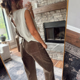 Ecru Emersyn Tie Back Sweater Vest