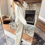 Tan Mini Checkered Barrel Pants