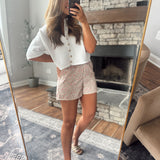 Pink Kaelith Floral Shorts