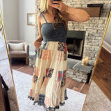 Latte Vintage Soul Midi Dress