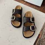 Black Monica Platform Sandals