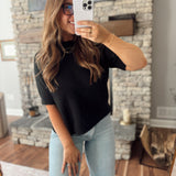 Black Madi Sweater Top