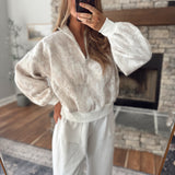 Camo Tyla Half Zip Pullover