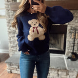 Navy Bearly Awake Sweater