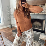 Caramel Daybreak Knit Top