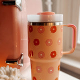 Daisy Peach Mini On The Go 20oz Tumbler