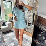 Wren Light Denim Crossover Skort