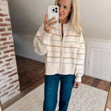 Cream Westport Knit Jacket