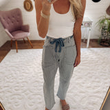 Blue Stripe the Balance Pants