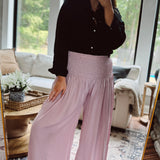 Essentially Sweet Dusty Rose Palazzo Pants