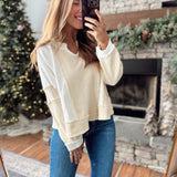 One Good Reason Ivory Contrast Top