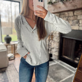 Stoneleaf Plaid Contrast Texture Knit Hoodie