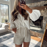 Taupe Seabrook Stripe Shorts