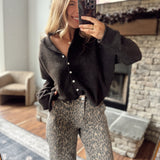 Chocolate Piper Knit Cardigan