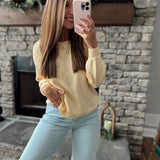 Sunshine Yellow Lightweight Bailey Sweater
