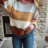 Autumn Candy Striped Sweater