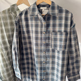 Retro Blue Chelcy Flannel