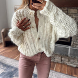 Cream Everknit Cardigan