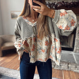 Green Cut & Sew Patch Sweater