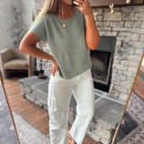 Sage Calistoga Knit Tee