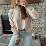 Beautiful Beige Soft Sweater Top