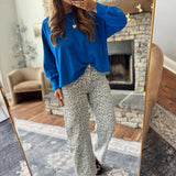 Vervet Leopard Print Utility Barrel Jeans