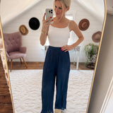 Midnight Eclipse Pleated Pants