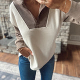 Cream Latte Corduroy Pullover