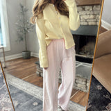 Soft Pink Lounge Lane Pants